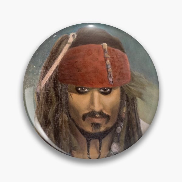 Item preview, Pintura al óleo del Capitán Jack Sparrow designed and sold by Art-by-Sanna.