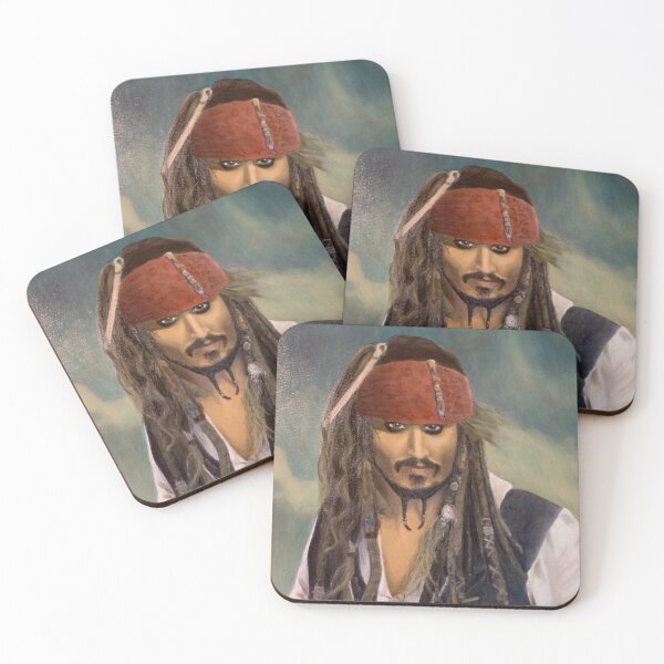 Artikelvorschau, Kapitän Jack Sparrow-Ölgemälde entworfen und verkauft von Art-by-Sanna.