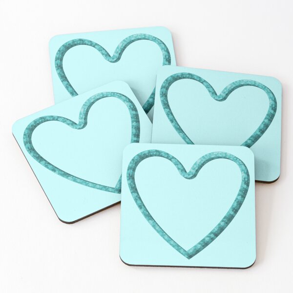 Item preview, Cyan Glitter Heart designed and sold by StarEyedUnicorn.