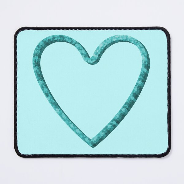 Item preview, Cyan Glitter Heart designed and sold by StarEyedUnicorn.