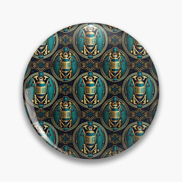 Item preview, Exotic Egyptian Scarab Beetle Fabric Textile Pattern designed and sold by Alladin7.