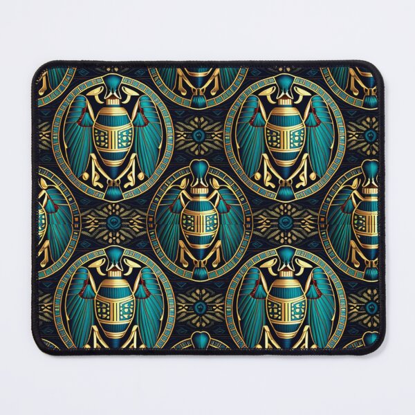 Item preview, Exotic Egyptian Scarab Beetle Fabric Textile Pattern designed and sold by Alladin7.