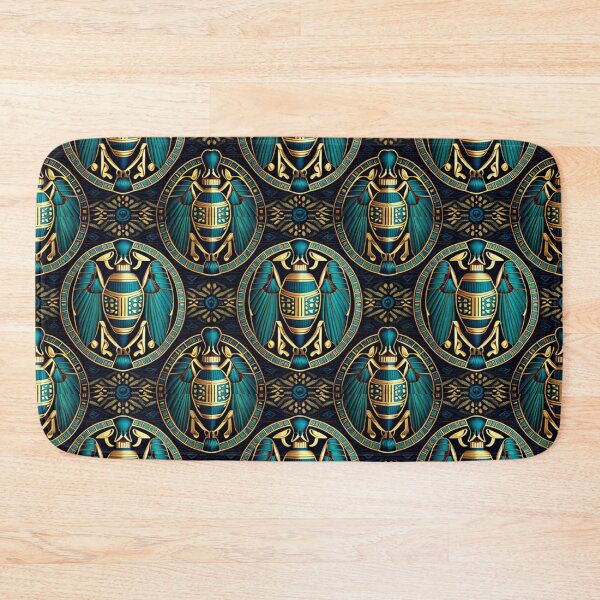 Item preview, Exotic Egyptian Scarab Beetle Fabric Textile Pattern designed and sold by Alladin7.