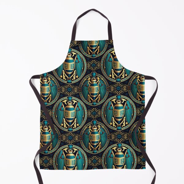 Item preview, Exotic Egyptian Scarab Beetle Fabric Textile Pattern designed and sold by Alladin7.