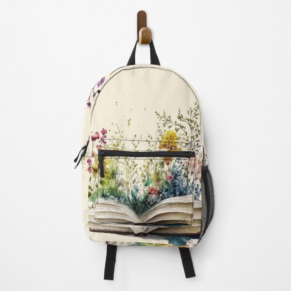 Item preview, Watercolor Flowers Growing From Book, Imagination In Bloom designed and sold by AtelierAlison.