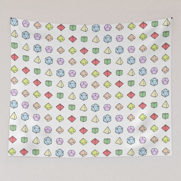 Item preview, D&D Pastel Dice Pattern designed and sold by sunburstrpg.