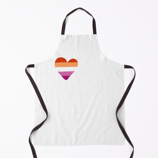 Item preview, heart with lesbian flag design no. 1 designed and sold by lena-makes-art.
