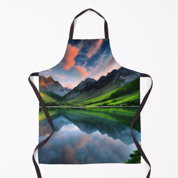 Item preview, Lake in a Valley Landscape Mountain Range Background designed and sold by VersoShopping.