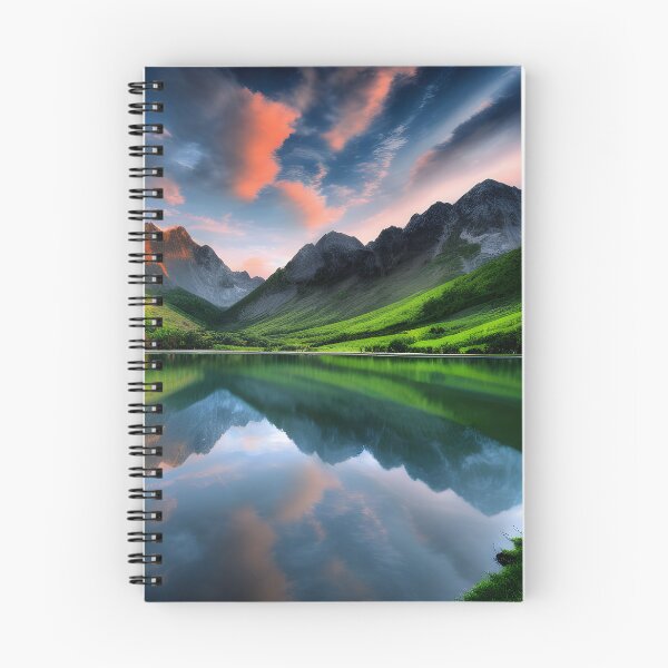Item preview, Lake in a Valley Landscape Mountain Range Background designed and sold by VersoShopping.
