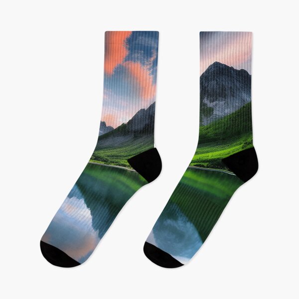 Item preview, Lake in a Valley Landscape Mountain Range Background designed and sold by VersoShopping.