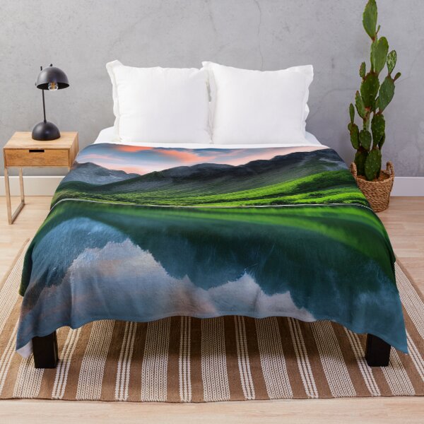 Item preview, Lake in a Valley Landscape Mountain Range Background designed and sold by VersoShopping.