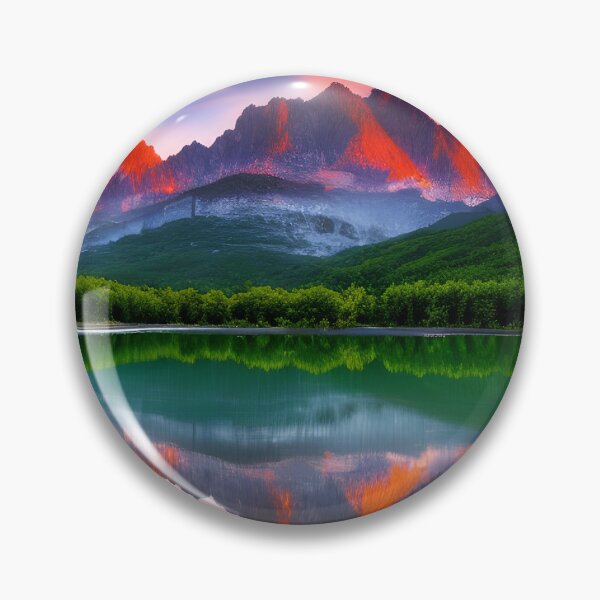 Item preview, Lake in a Valley Landscape Mountain Range Background designed and sold by VersoShopping.