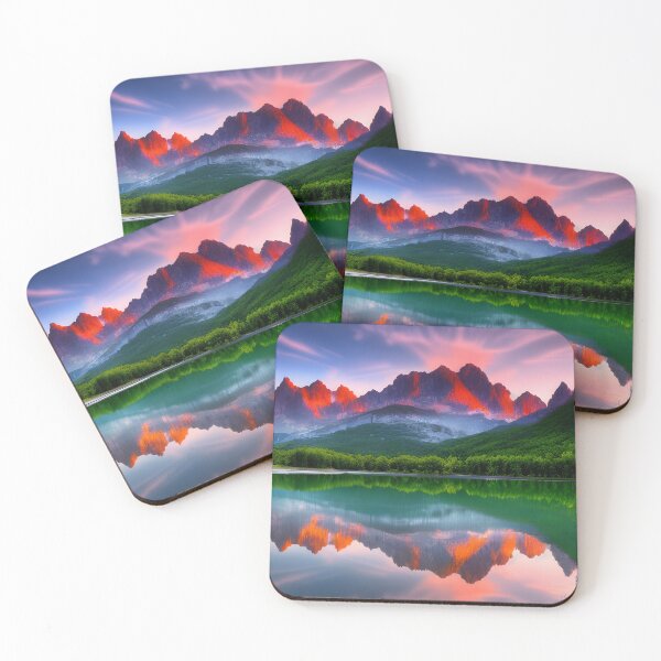 Item preview, Lake in a Valley Landscape Mountain Range Background designed and sold by VersoShopping.