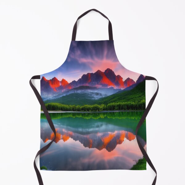 Item preview, Lake in a Valley Landscape Mountain Range Background designed and sold by VersoShopping.