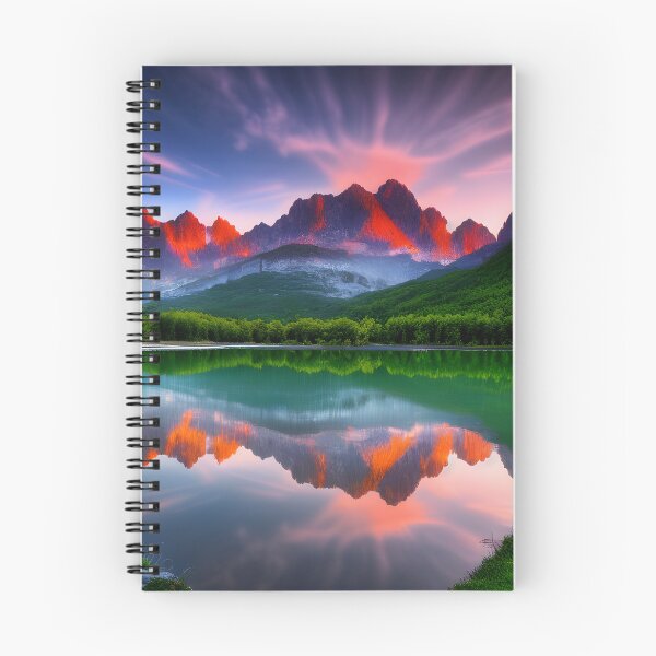 Item preview, Lake in a Valley Landscape Mountain Range Background designed and sold by VersoShopping.