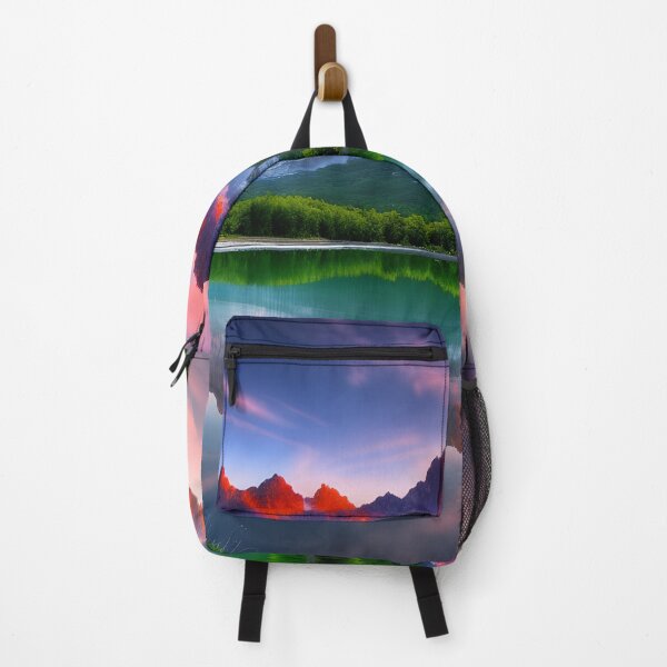 Item preview, Lake in a Valley Landscape Mountain Range Background designed and sold by VersoShopping.