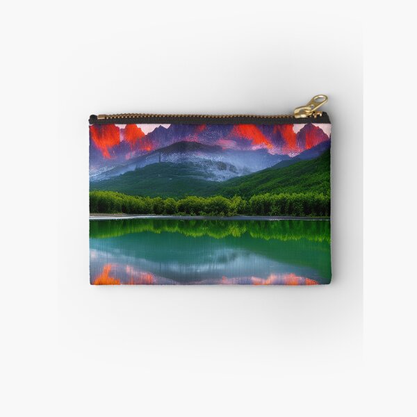 Item preview, Lake in a Valley Landscape Mountain Range Background designed and sold by VersoShopping.