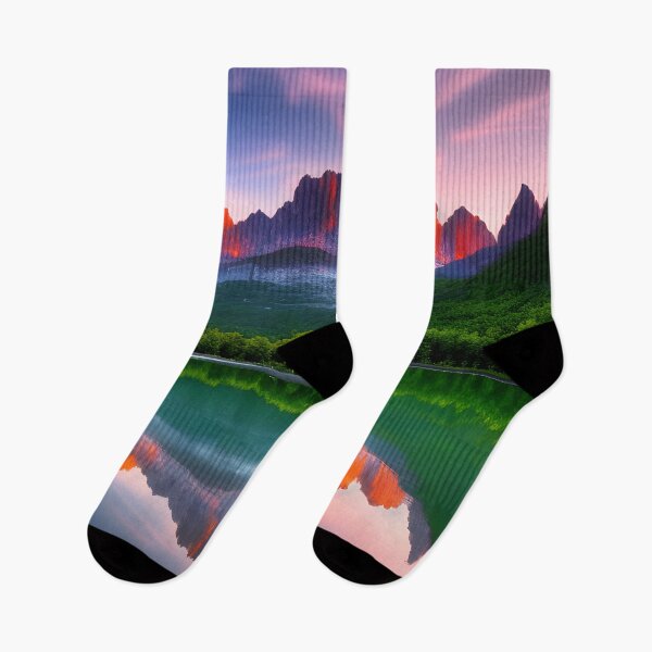 Item preview, Lake in a Valley Landscape Mountain Range Background designed and sold by VersoShopping.