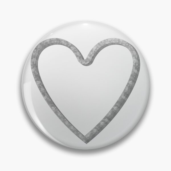 Item preview, White Glitter Heart designed and sold by StarEyedUnicorn.