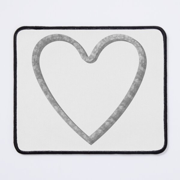 Item preview, White Glitter Heart designed and sold by StarEyedUnicorn.