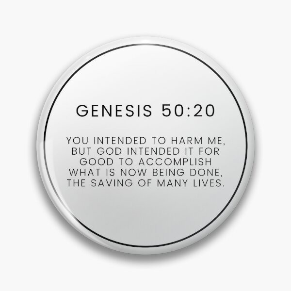 Item preview, Genesis 50 20 Minimalist Circle Bible Verse 50v20 designed and sold by GSquaredDesigns.