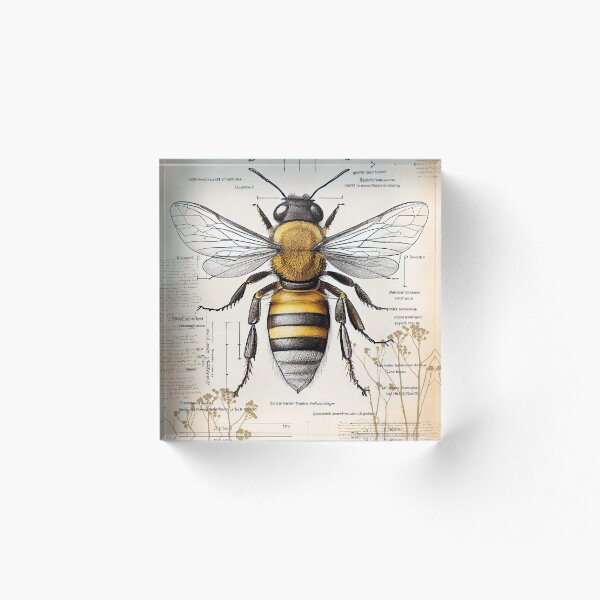 Item preview, Diseño de abeja anatómica designed and sold by MerlinsHut.
