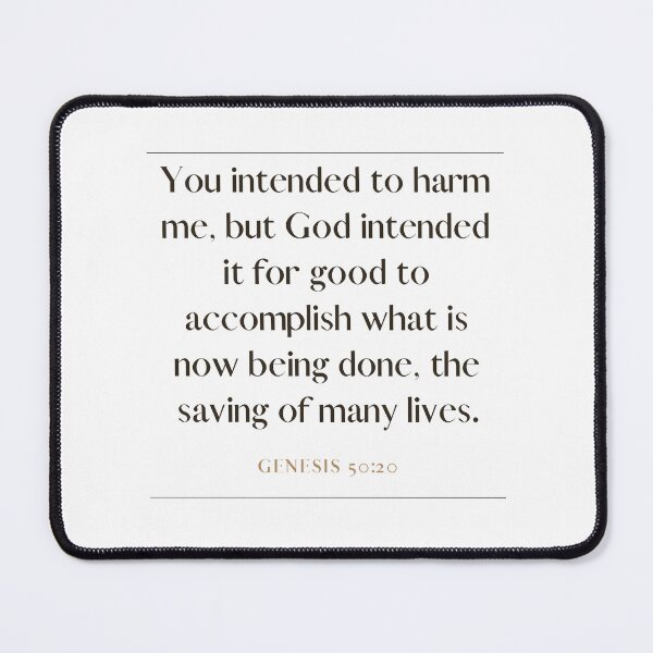 Item preview, Genesis 50 20 Minimalist Square Bible Verse 50v20 designed and sold by GSquaredDesigns.