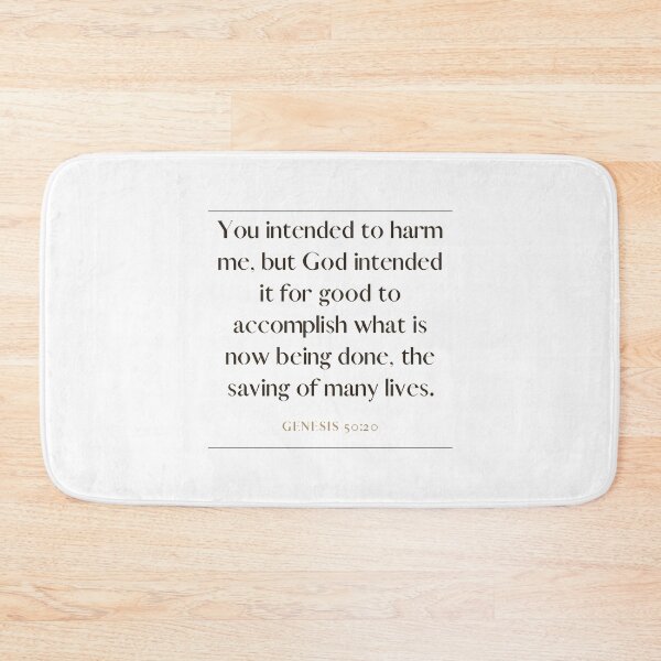 Item preview, Genesis 50 20 Minimalist Square Bible Verse 50v20 designed and sold by GSquaredDesigns.