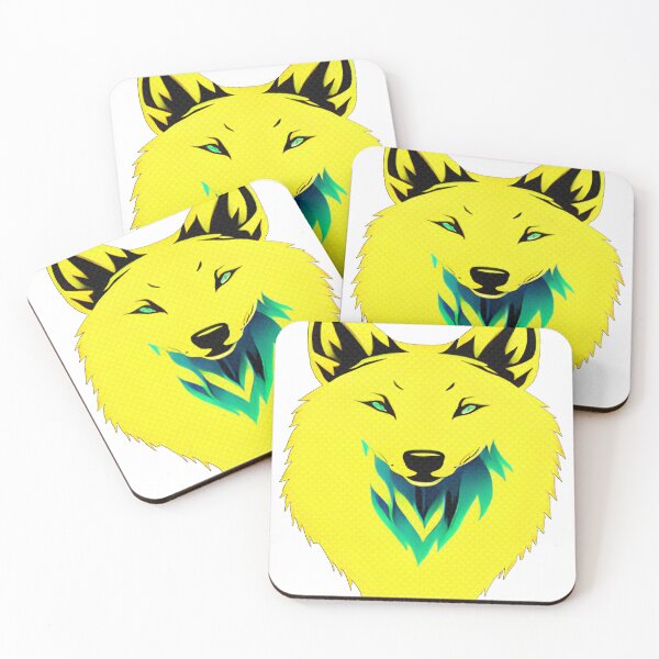 Item preview,  Be Strong As A Wolf, Neon Wolf designed and sold by BlackDisaster.