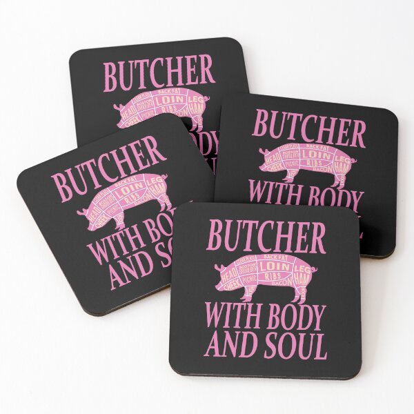Item preview, Butcher with heart and soul cool BBQ design designed and sold by ReneMM.