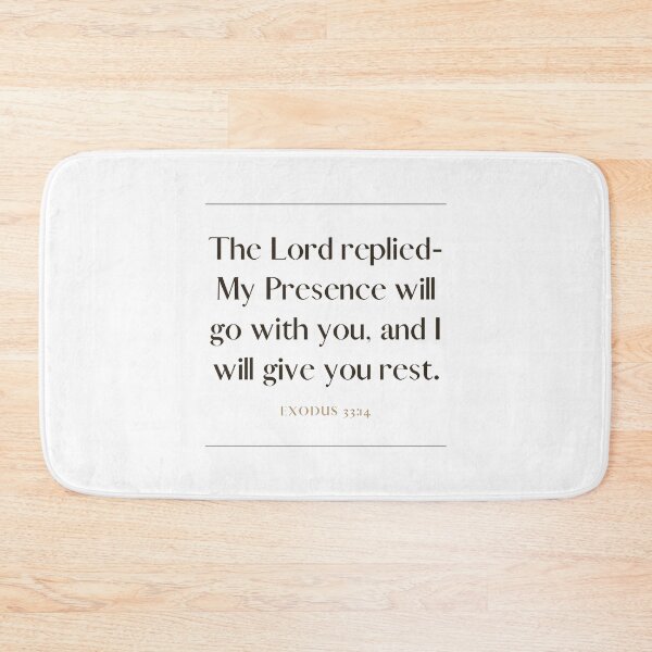 Item preview, Exodus 33 11 Minimalist Square Bible Verse 33v14 designed and sold by GSquaredDesigns.