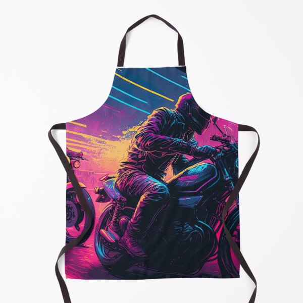 Item preview, biker speeding synthwave designed and sold by artyficial-.