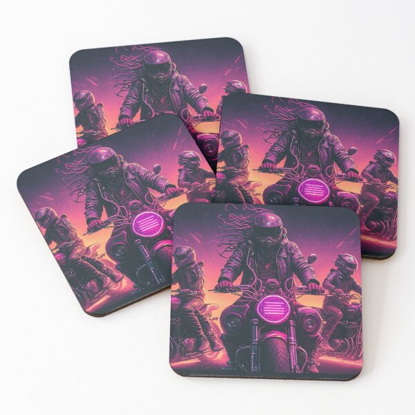 Item preview, biker woman gang speeding designed and sold by artyficial-.