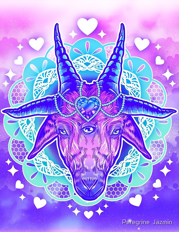 "Pastel Goat" by Peregrine Jazmin Redbubble