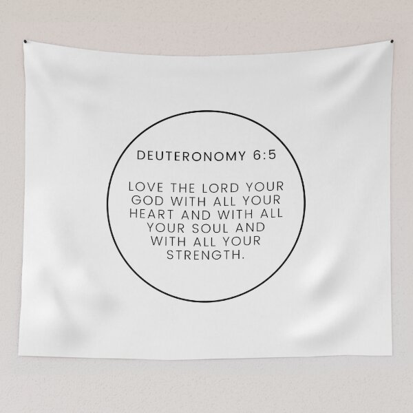 Item preview, Deuteronomy 6 5 Minimalist Circle Bible Verse 6v5 designed and sold by GSquaredDesigns.