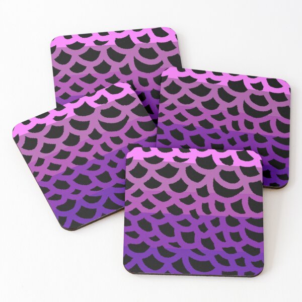 Artikelvorschau, Pink purple mermaid scales entworfen und verkauft von awsomepatterns.