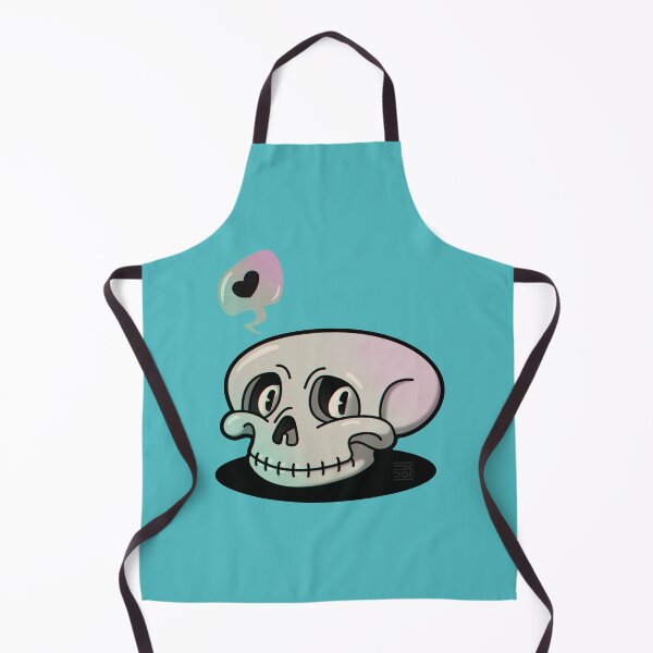 Item preview, Skull of love. And even death won't separate us | Blue background designed and sold by DicDoc.
