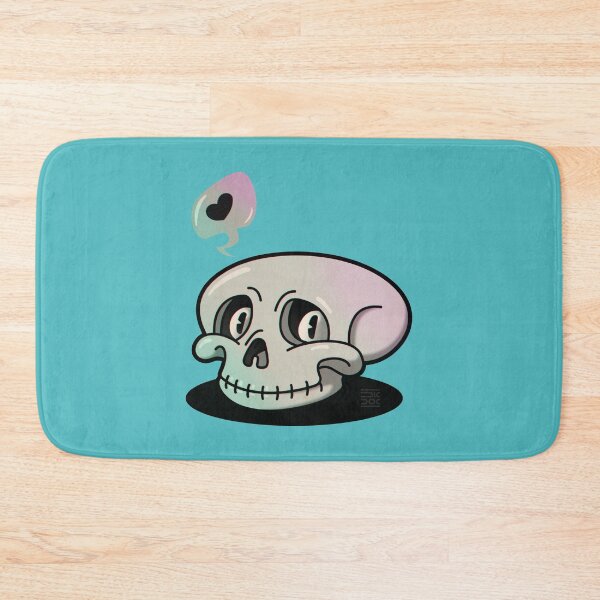 Item preview, Skull of love. And even death won't separate us | Blue background designed and sold by DicDoc.