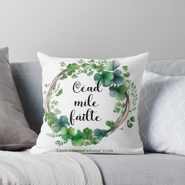 Item preview, Céad Míle Fáilte welcome sign. A hundred thousand welcomes in the Irish Language  designed and sold by KiKiFlynnThai.