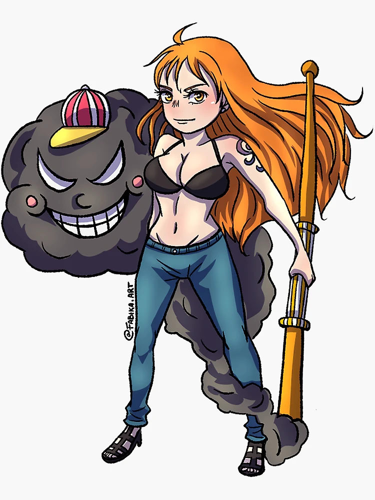 Wano; Nami and Zeus,  Sticker for Sale by SpookyKlauser