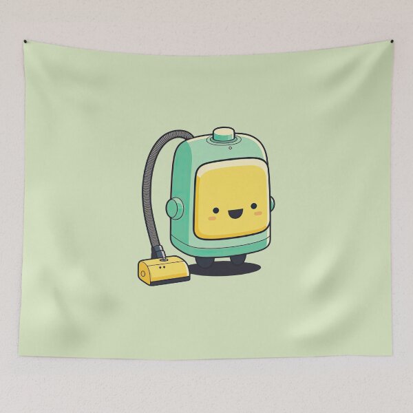 Item preview, Cute Vacuum Cleaner Busy Working To Clean Up Mess designed and sold by ultra-cute.
