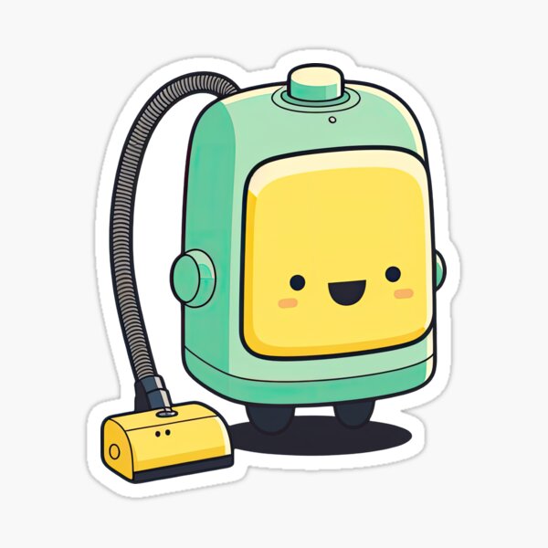 Item preview, Cute Vacuum Cleaner Busy Working To Clean Up Mess designed and sold by ultra-cute.