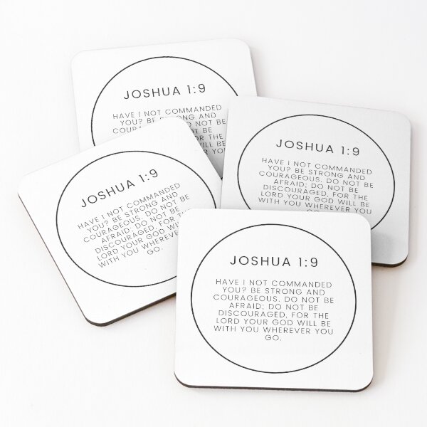 Item preview, Joshua 1 9 Minimalist Circle Bible Verse 1 9 designed and sold by GSquaredDesigns.