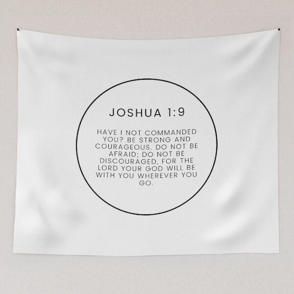 Item preview, Joshua 1 9 Minimalist Circle Bible Verse 1 9 designed and sold by GSquaredDesigns.