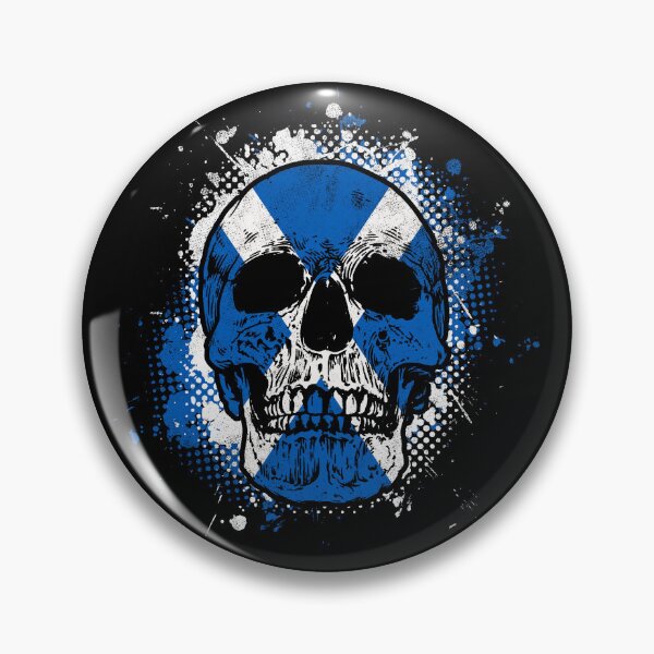 Item preview, Scottish flag skull designed and sold by Mila1946.