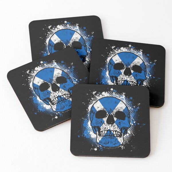 Item preview, Scottish flag skull designed and sold by Mila1946.