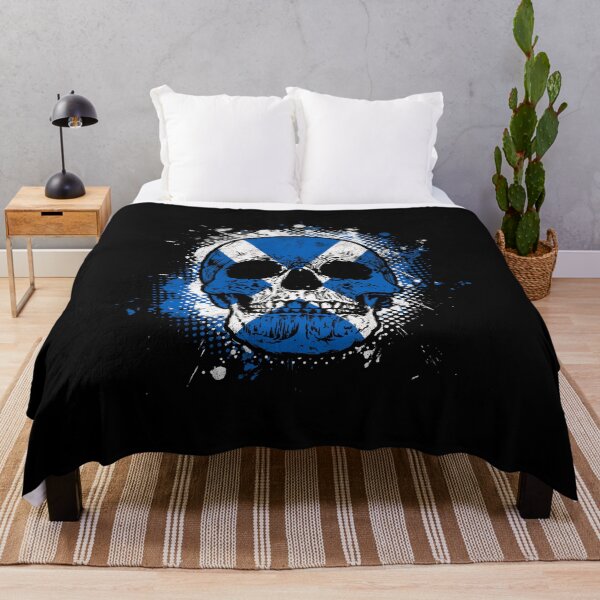 Item preview, Scottish flag skull designed and sold by Mila1946.