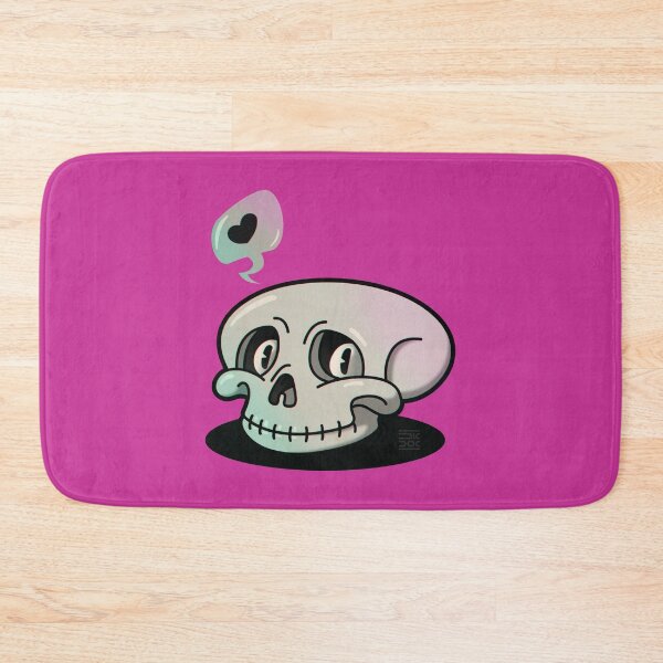 Item preview, Skull of love. And even death won't separate us | Pink background designed and sold by DicDoc.