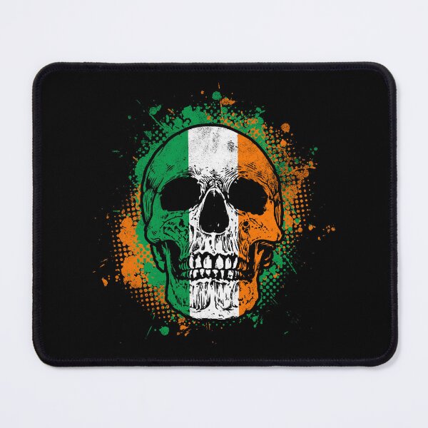 Item preview, Skull with Irish flag designed and sold by Mila1946.