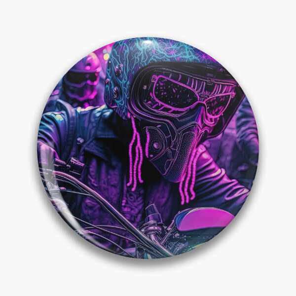 Item preview, group of bikers speeding synthwave designed and sold by artyficial-.